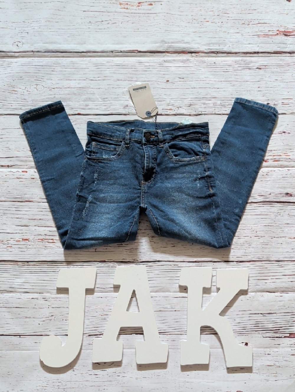 ๐ Zara Girls Dark Blue Kids Denim Jeans - Picture 3 of 10